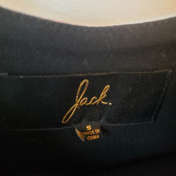 Jack. by BB Dakota Women's Red Black Stripe Bodycon Short Sleeve Dress Small - Picture 4 of 7